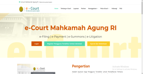 e-Court Mahkamah Agung RI